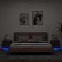 Mesitas de noche de pared con luces LED 2 unidades negro de , Mesitas de noche - Ref: Foro24-836815, Precio: 90,12 €, Descuen...