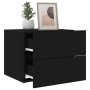 Mesitas de noche de pared con luces LED 2 unidades negro de , Mesitas de noche - Ref: Foro24-836815, Precio: 90,12 €, Descuen...