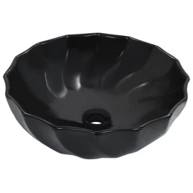 Washbasin 46x17 cm black ceramic by vidaXL, Sinks - Ref: Foro24-143922, Price: 46,97 €, Discount: %