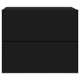 Mesitas de noche de pared con luces LED 2 unidades negro de , Mesitas de noche - Ref: Foro24-836815, Precio: 90,12 €, Descuen...
