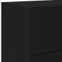 Mesitas de noche de pared con luces LED 2 unidades negro de , Mesitas de noche - Ref: Foro24-836815, Precio: 90,12 €, Descuen...