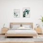 Mesitas de noche de pared con luces LED 2 unidades roble Sonoma de , Mesitas de noche - Ref: Foro24-836817, Precio: 96,55 €, ...