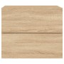 Mesitas de noche de pared con luces LED 2 unidades roble Sonoma de , Mesitas de noche - Ref: Foro24-836817, Precio: 96,55 €, ...