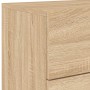 Mesitas de noche de pared con luces LED 2 unidades roble Sonoma de , Mesitas de noche - Ref: Foro24-836817, Precio: 96,55 €, ...