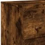 Wandmontierter Nachttisch mit LED-Leuchten Räuchereiche von , Nachttische - Ref: Foro24-836820, Preis: 54,91 €, Rabatt: %