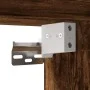 Mesita de noche de pared con luces LED roble ahumado de , Mesitas de noche - Ref: Foro24-836820, Precio: 54,91 €, Descuento: %