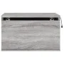 Mesita de noche de pared con luces LED gris Sonoma de , Mesitas de noche - Ref: Foro24-836836, Precio: 38,15 €, Descuento: %
