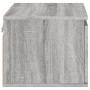 Mesita de noche de pared con luces LED gris Sonoma de , Mesitas de noche - Ref: Foro24-836836, Precio: 38,91 €, Descuento: %