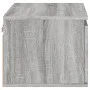 Mesita de noche de pared con luces LED gris Sonoma de , Mesitas de noche - Ref: Foro24-836836, Precio: 38,15 €, Descuento: %