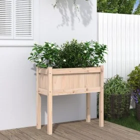 Jardinera con patas madera maciza de pino 70x31x70 cm de , Maceteros y jardineras - Ref: Foro24-837554, Precio: 49,88 €, Desc...