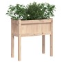 Jardinera con patas madera maciza de pino 70x31x70 cm de , Maceteros y jardineras - Ref: Foro24-837554, Precio: 55,99 €, Desc...