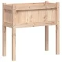 Jardinera con patas madera maciza de pino 70x31x70 cm de , Maceteros y jardineras - Ref: Foro24-837554, Precio: 49,88 €, Desc...