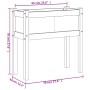 Jardineras con patas 2 uds madera maciza de abeto Douglas de , Maceteros y jardineras - Ref: Foro24-837561, Precio: 100,62 €,...