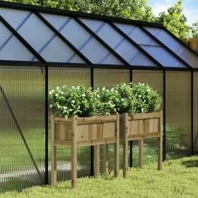 Jardineras con patas 2 uds madera de pino impregnada de , Maceteros y jardineras - Ref: Foro24-837563, Precio: 78,42 €, Descu...