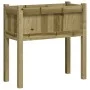 Jardineras con patas 2 uds madera de pino impregnada de , Maceteros y jardineras - Ref: Foro24-837563, Precio: 78,42 €, Descu...