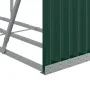 Leñero de acero galvanizado verde 180x45x100 cm de , Bolsas y soportes de leña - Ref: Foro24-364544, Precio: 57,83 €, Descuen...