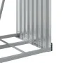 Leñero de acero galvanizado verde 40x45x170 cm de , Bolsas y soportes de leña - Ref: Foro24-364538, Precio: 55,84 €, Descuent...