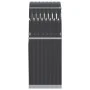 Leñero de acero galvanizado gris antracita 80x45x120 cm de , Bolsas y soportes de leña - Ref: Foro24-364559, Precio: 53,18 €,...