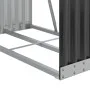Leñero de acero galvanizado gris antracita 80x45x120 cm de , Bolsas y soportes de leña - Ref: Foro24-364559, Precio: 53,18 €,...