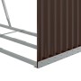 Leñero de acero galvanizado marrón 120x45x100 cm de , Bolsas y soportes de leña - Ref: Foro24-364573, Precio: 52,39 €, Descue...