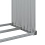 Leñero de acero galvanizado marrón 120x45x100 cm de , Bolsas y soportes de leña - Ref: Foro24-364573, Precio: 52,39 €, Descue...