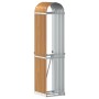 Leñero de acero galvanizado marrón claro 40x45x170 cm de , Bolsas y soportes de leña - Ref: Foro24-364578, Precio: 52,90 €, D...