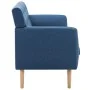Sofá de 3 plazas tapizado de tela azul 172x70x82 cm de vidaXL, Sofás - Ref: Foro24-247130, Precio: 302,14 €, Descuento: %