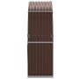 Leñero de acero galvanizado marrón 120x45x140 cm de , Bolsas y soportes de leña - Ref: Foro24-364571, Precio: 59,13 €, Descue...