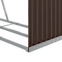 Leñero de acero galvanizado marrón 120x45x140 cm de , Bolsas y soportes de leña - Ref: Foro24-364571, Precio: 59,13 €, Descue...