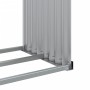 Leñero de acero galvanizado marrón 120x45x140 cm de , Bolsas y soportes de leña - Ref: Foro24-364571, Precio: 59,13 €, Descue...
