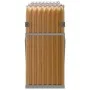 Leñero de acero galvanizado marrón claro 180x45x100 cm de , Bolsas y soportes de leña - Ref: Foro24-364584, Precio: 54,70 €, ...