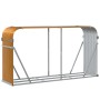 Leñero de acero galvanizado marrón claro 180x45x100 cm de , Bolsas y soportes de leña - Ref: Foro24-364584, Precio: 55,61 €, ...