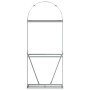 Leñero de acero galvanizado gris claro 80x45x190 cm de , Bolsas y soportes de leña - Ref: Foro24-364550, Precio: 64,37 €, Des...