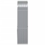 Leñero de acero galvanizado gris claro 80x45x190 cm de , Bolsas y soportes de leña - Ref: Foro24-364550, Precio: 64,37 €, Des...
