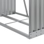 Leñero de acero galvanizado gris claro 80x45x190 cm de , Bolsas y soportes de leña - Ref: Foro24-364550, Precio: 64,37 €, Des...