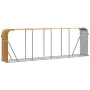 Leñero de acero galvanizado marrón claro 300x45x100 cm de , Bolsas y soportes de leña - Ref: Foro24-364586, Precio: 75,10 €, ...