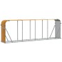 Leñero de acero galvanizado marrón claro 300x45x100 cm de , Bolsas y soportes de leña - Ref: Foro24-364586, Precio: 78,50 €, ...