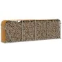 Leñero de acero galvanizado marrón claro 300x45x100 cm de , Bolsas y soportes de leña - Ref: Foro24-364586, Precio: 75,10 €, ...