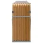 Leñero de acero galvanizado marrón claro 300x45x100 cm de , Bolsas y soportes de leña - Ref: Foro24-364586, Precio: 75,10 €, ...