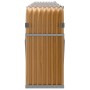 Leñero de acero galvanizado marrón claro 300x45x100 cm de , Bolsas y soportes de leña - Ref: Foro24-364586, Precio: 78,50 €, ...