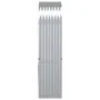 Leñero de acero galvanizado plateado 80x45x190 cm de , Bolsas y soportes de leña - Ref: Foro24-364590, Precio: 56,08 €, Descu...