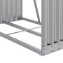 Leñero de acero galvanizado plateado 80x45x190 cm de , Bolsas y soportes de leña - Ref: Foro24-364590, Precio: 56,76 €, Descu...