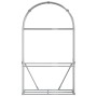 Leñero de acero galvanizado plateado 120x45x210 cm de , Bolsas y soportes de leña - Ref: Foro24-364592, Precio: 62,61 €, Desc...