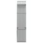 Leñero de acero galvanizado plateado 120x45x210 cm de , Bolsas y soportes de leña - Ref: Foro24-364592, Precio: 62,61 €, Desc...