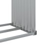 Leñero de acero galvanizado plateado 120x45x210 cm de , Bolsas y soportes de leña - Ref: Foro24-364592, Precio: 62,61 €, Desc...