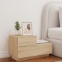 Mesita de noche con luces LED roble Sonoma 70x36x40,5 cm de , Mesitas de noche - Ref: Foro24-836779, Precio: 63,34 €, Descuen...