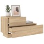 Mesita de noche con luces LED roble Sonoma 70x36x40,5 cm de , Mesitas de noche - Ref: Foro24-836779, Precio: 63,34 €, Descuen...