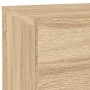 Mesita de noche con luces LED roble Sonoma 70x36x40,5 cm de , Mesitas de noche - Ref: Foro24-836779, Precio: 63,34 €, Descuen...