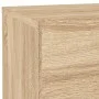 Mesita de noche con luces LED roble Sonoma 70x36x40,5 cm de , Mesitas de noche - Ref: Foro24-836779, Precio: 66,78 €, Descuen...
