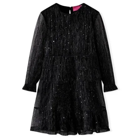 Vestido infantil de manga larga negro 128 de , Vestidos de niños - Ref: Foro24-14885, Precio: 15,92 €, Descuento: %
